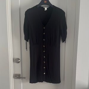 H&M Deep Navy Button-up Dress - US6